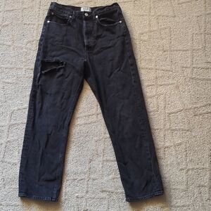 Agolde Charcoal Black 90s Denim Jeans